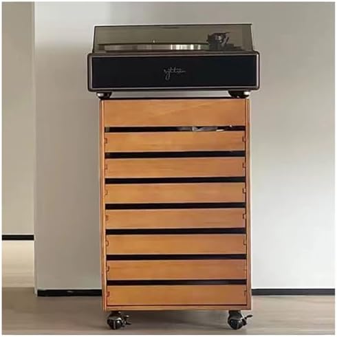 Industrial 7-Drawer Mobile File Cabinet on Wheels, Versatile Makeup Storage Dresser & Jewelry Organizer, Craft & Office Storage Solution for Closet & Bedroom