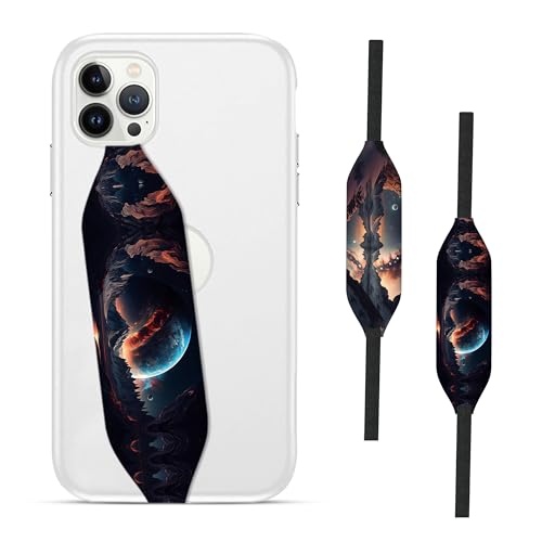 Switchbands Phone Grip Strap - Reversible Finger Holder for Phone Back, Customizable Anti-Slip Design, Wireless Charging Compatible Detachable Holder for iPhone - Astral Realm