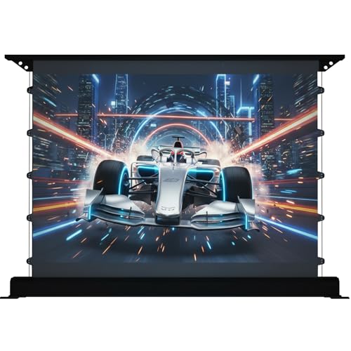 YODOLLA 72 inch Projector Screen Motorized Floor Rising 16:9 Auto Screen