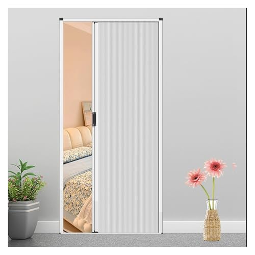 Puerta de acordeón en nido de abeja con manija – Puerta plegable retráctil para dormitorio/cocina, decoración de interior, ahorrador de espacio, instalación fácil
