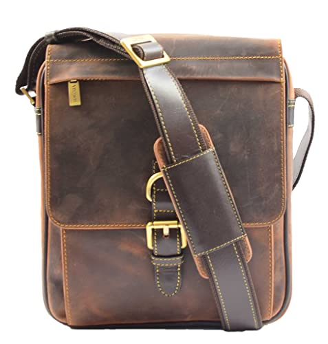 Sac à bandoulière en cuir A1 FASHION GOODS pour les trajets urbains et voyages