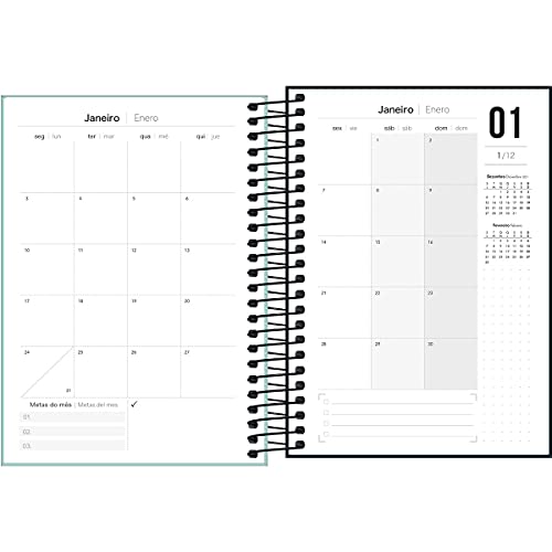 Planner Espiral Neon 2021, Tilibra