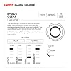 Evans EMAD2 Clear Bass Drum Head, 20 Externally Mounted Adjustable Damping System Allows Player to Adjust Attack and Focus 2 Foam Damping Rings for Sound Options - Versatile for All Music Genres