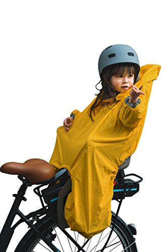 Rainette | Imperméable pour siège bébé vélo| Jaune moutarde | TU