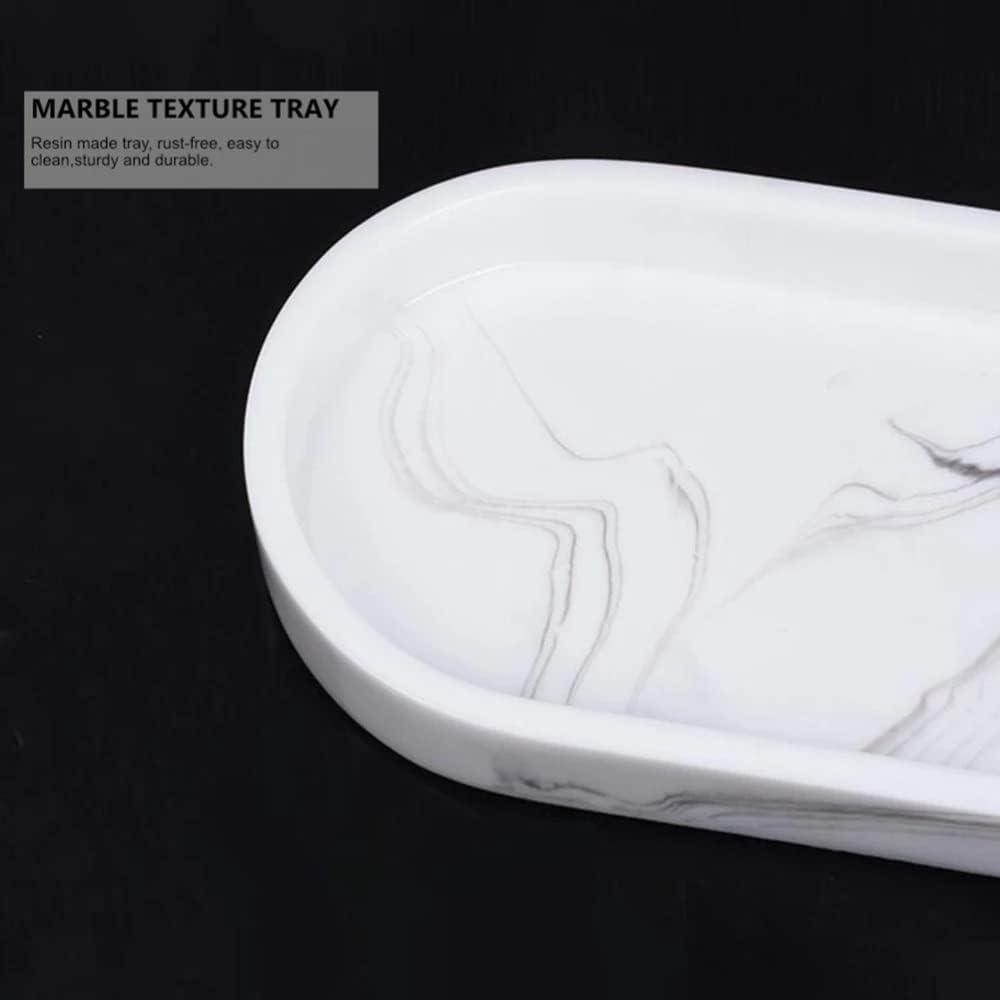 Hotel Marble Texture Storage Tray Bathroom Resin Bathtub