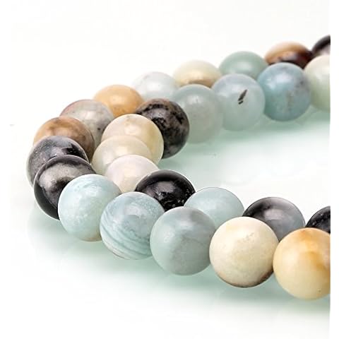 BRCbeads 6mm Natural Amazonite Gemstone Beads Cover