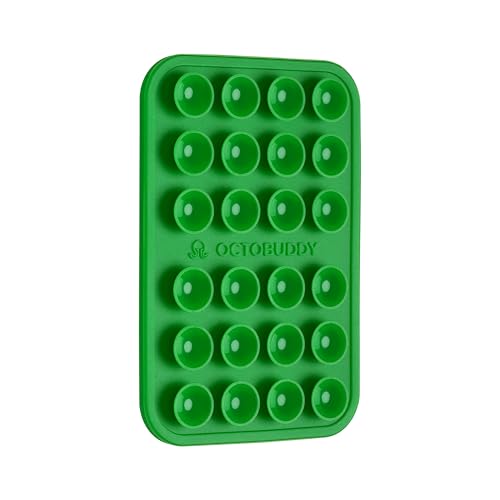 Image of OCTOBUDDY - Silicone Case Adhesive Mount - Hands-Free, Strong Grip Holder For Selfies & Videos - Durable, Easy To Use - Iphone & Android Compatible - 2.25A‚ X0080 X 3.25A‚ X0080 , Spade Green