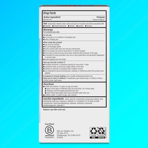 Image of Icy Hot Original Revive & Recovery Pain Relief Roll-On, Tropical Rush, 2 oz | No-mess applicator, fast-acting pain relief with menthol 8%, help backaches, neck, shoulder, knee, elbow, ankle and leg pain