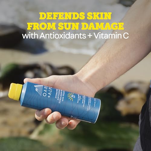 Image of Oars + Alps SPF 70 Face & Body Broad Spectrum Sunscreen Spray | Fast-Absorbing, Lightweight, Non-Greasy, Hawaii Reef Act 104 Compliant, Water-Resistant, Octinoxate + Oxybenzone Free, 6 Oz, 2 Pack