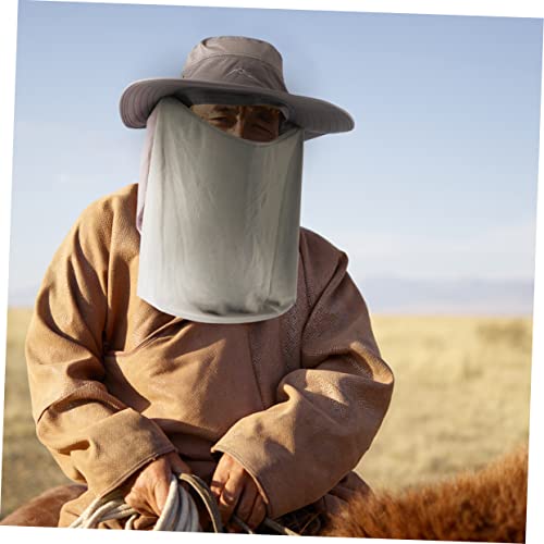Chapeau de pêcheur couverture complète visage et cou pour stopper les rayons UV