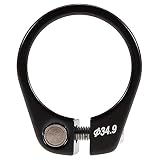 VGEBY Schnellspanner Sattelklemme Fahrrad Sattelklemme Schnellverschluss Sattelstütze Klemme Aluminiumlegierung Passend für 30,4/30,8/31,6mm Sattelstange (Schwarz)