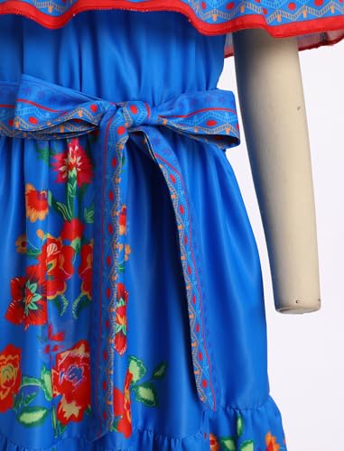 Vestido tradicional mexicano para niña 5-6 años miniatura 2