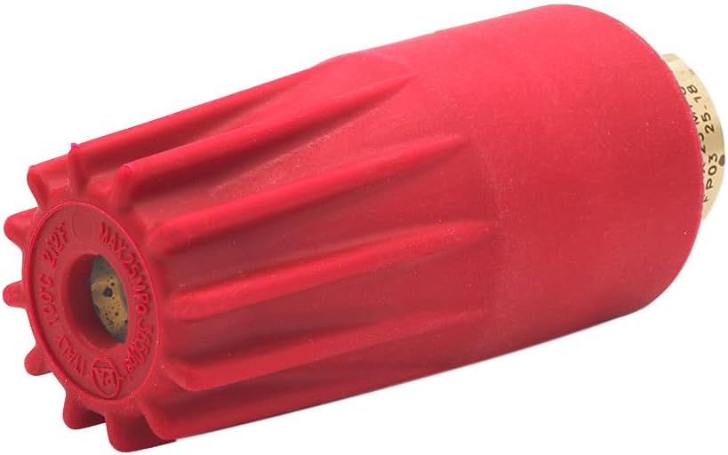 P.A. UR32: 1/4 in F Brass Rotating Nozzle, 5100 psi (Size 08)