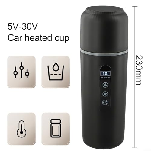 Tetera eléctrica portátil de 500ml con pantalla LCD miniatura 2