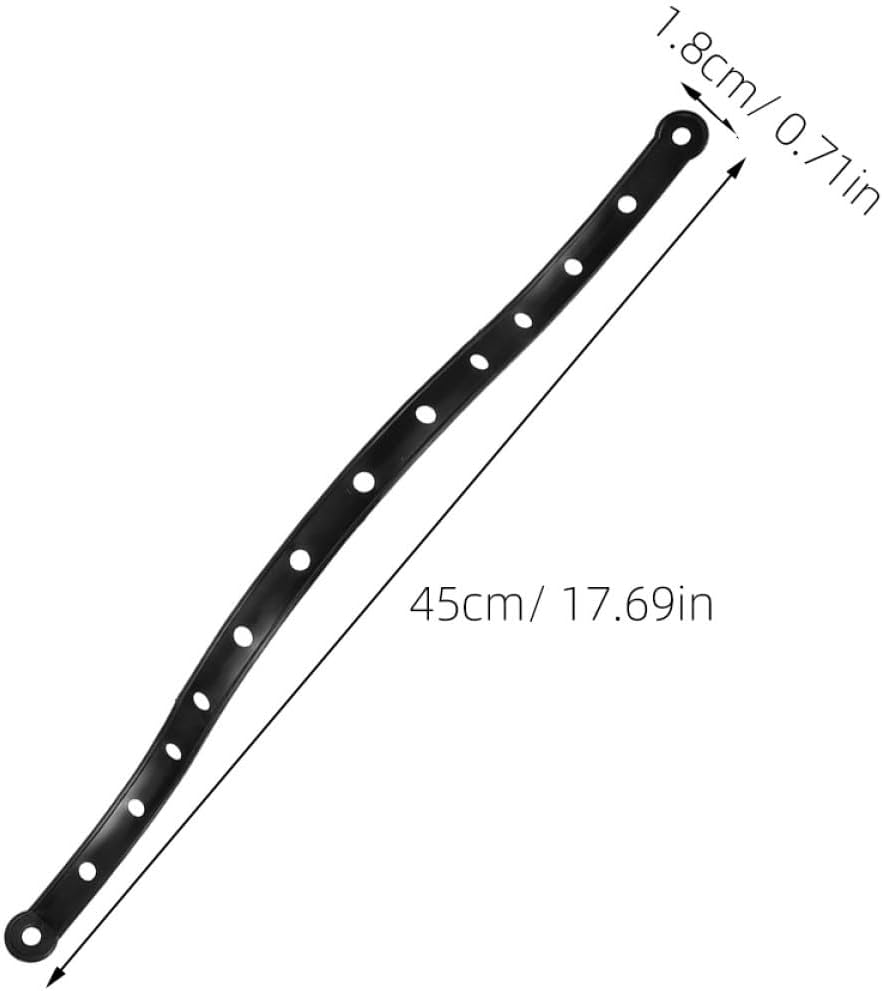 10 Pcs Black Plastic Hanger Connecting Strips for Clothes Displays