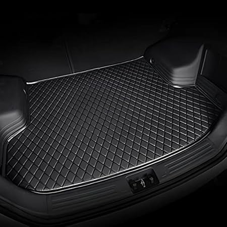 AutoZing® 7D Car Trunk Boot Mat for Kia Seltos Facelift 2026, PU Leatherette, Anti-Skid & Waterproof, Full Black
