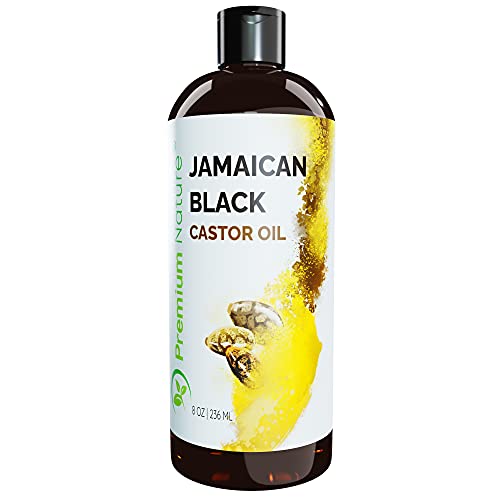 Jamaican Black Castor Oil for Hair Growth- Hair Oil Edge Control Hair Growth Products Beard Growth Oil Natural Hair Products Cold Pressed Caster Oil Organic Pure Jamaican Black Castor Oil 8 oz