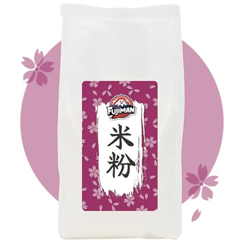 FUJIMAN Reismehl (creamy) | ideal für Dango, Tteok Reiskuchen, Garaetteok, Bánh Cuốn, Dim Sum, glutenfreies Backen u.v.m. | vegan, glutenfrei (940 g)