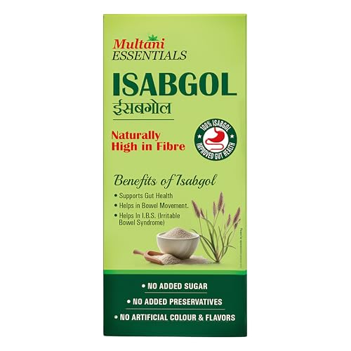 Image of Multani Essentials Isabgol | Psyllium Husk Powder - 100gm | For Gut Health And Irritable Bowel Syndrome | Effectively Relieves Constipation | Fibre Supplement For Digestion | Chemical Free | No Added Sugar Or Artificial Flavour | 100% Isabgol