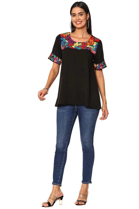 Parsley & SageLola Embroidered Tunic Top