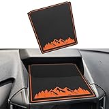SENSHINE Dash Dashboard Cover Mat for Subaru Forester Accessories 2019-2023 2024 Subaru Crosstrek Impreza 2018-2023 Interior Dash Pad Anti Dust Insert Premium Custom (Orange Trim)(with Pattern)
