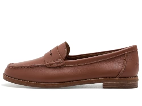 Image of Sperry Women's Seaport Penny PlushWave Saffiano / Metallic Leather Penny Loafer
