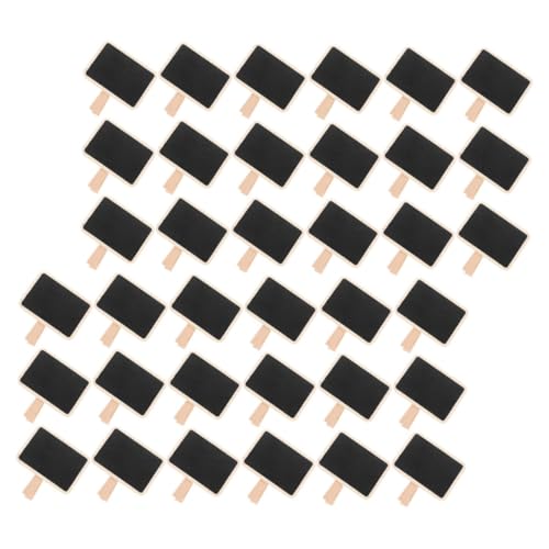 Pizarra de notas miniatura de madera con pinzas para letreros y recordatorios de mesa