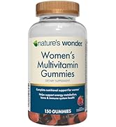 Nature's Wonder Women's Multivitamin Gummies, Supports Energy, Metabolism, Bone and Immune System...