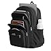 WEPOET Zaino Scuola Superiore Media Ragazza, Zaino Università Uomo Leggero, Impermeabile Multitasche Zaino per PC 14 Pollici, Cartella Casual Daypacks Donna,Nero