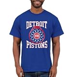 Junk Food NBA - Detroit Pistons Above the Rim Adult SS T-Shirt Royal Blue