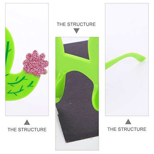 KESYOO 2 Peças de Estande de Fotos óculos de Sol de Cacto de Bordo óculos de Sol Engraçado Havaiano
