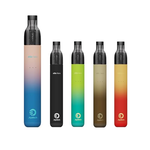 Joyetech 電子タバコ スターターキット ジョイテック eGo Nano イーゴ ポッド 800mAhバッテリー内蔵 ベイプ 本体 vape 2ml 15W出力 爆煙 pod型ベイプ MTL向け Type-C充電式 ニコチン タール無し 人気 (De