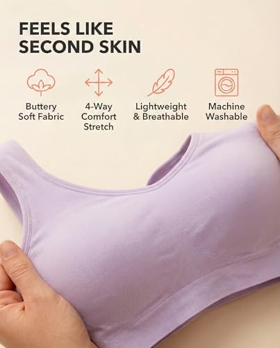 Image of SHAPERMINT Wireless Bras for Women No Underwire - Small to Plus Size Bralettes with Support and Natural Lift