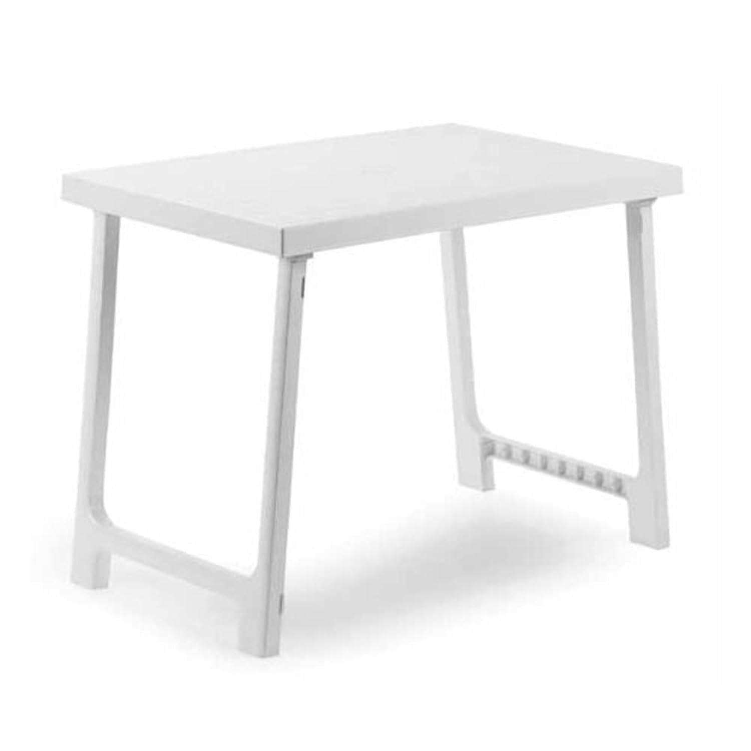Azard 909106, Tavolo Nik Bianco Pieghevole da Campeggio Cm.81X56X63 Estate Giardino Unisex Adulto, 81x56cm
