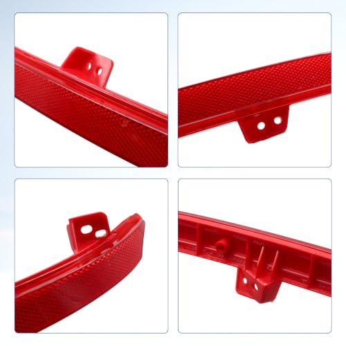 Image of Rear Bumper Reflector Compatible with Honda Accord 2018 2019 2020 2021 2022 Replace# HO1184113 HO1185113 33555-TVA-A01 33505-TVA-A01 for Driver and Passenger Side