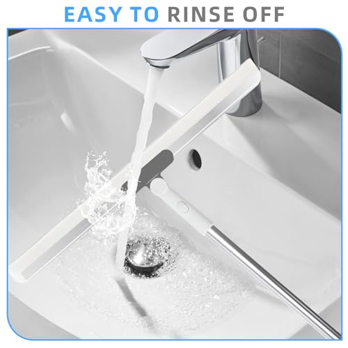 Image of Squeegee Broom for Floor, Heavy Duty Rubber Wiper for Garage, Deck, Bathroom, Shower Glass, Window