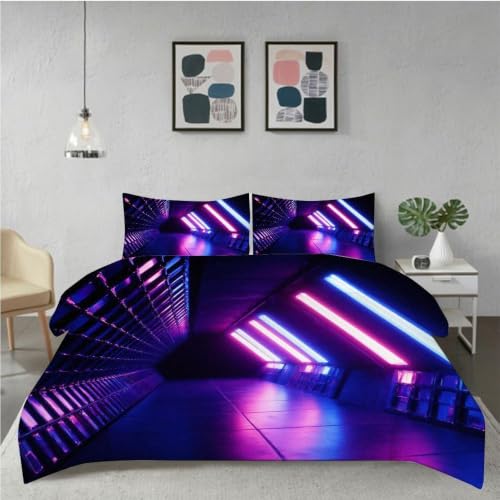 Parures de lit 240x260 cm rose en microfibre pour chambre - 3