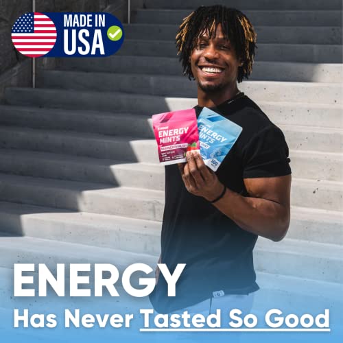 Energy Caffeine Mints | Caffeine + L-Theanine + B Vitamins | Caffeinated Mints With 60Mg Caffeine Per Serving | Delicious Sugar Free Energy Mints | Ultimate Energy Chews (Arctic Mint, 100 Count) By Gymgum #TOP2