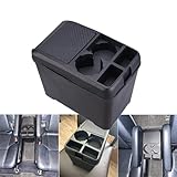 Aumo-mate Car Trash Can Organizer Interior Accessories Multi-Function Storage Box Beverage Cup Holder Storage Box Cans Holder for Automotive Cars SUV Truck Mini-Van, Black