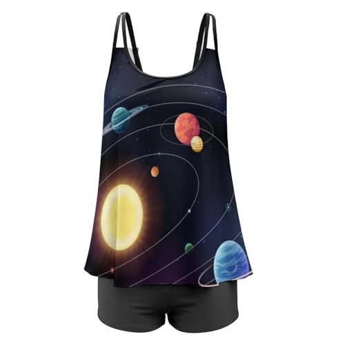 Maillot de bain tankini masquant le ventre avec shorty confortable
