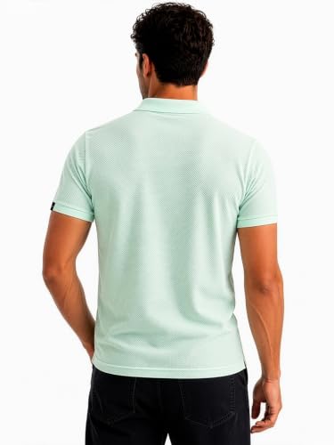 Image of Status Quo Men's Polo T-Shirt | Rich Cotton Blend | Slim Fit | All Day Comfort | Contrast Inner Placket | Polo Collar