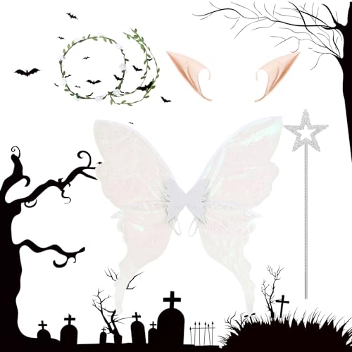 Déguisement fille halloween avec ailes papillon pour bal masqué festif