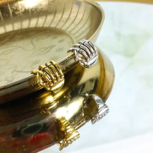 Skeleton Hand Ear Cuffs Skeleton Hand Earrings Halloween Earrings For Women Girls Halloween Clip On Earrings Skeleton Hand Earrings Halloween Jewelry Gifts (Silver) #TOP2