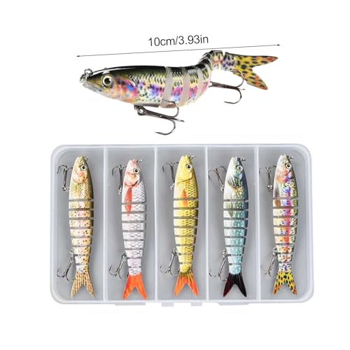 Leurres nageurs multi-articulés pour perche pour décider les poissons apathiques - 6