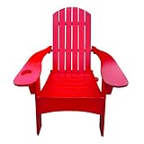 Adirondack Chair Outdoor Solid Wood All-Weather Patio Chairs Weather Resistant Adirondack Chair with