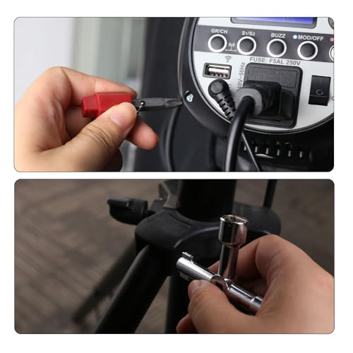 6 Stück Universalschlüssel Wasserhahn, Kreuzschlüssel Dreikantschlüssel für Absperrpfosten, 4-Wege Service-Kreuz - Verwendet für Stromzähler, Wasserzähler, Heizkörper