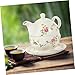 MAGICLULU Juego De Tetera y Taza De Cerámica Tetera De Flores Para Té Vajilla De Cerámica Kit Portátil Para Hogar y Decoración 1 Set Imagen de MAGICLULU Juego De Tetera y Taza De Cerámica Tetera De Flores Para Té Vajilla De Cerámica Kit Portátil Para Hogar y Decoración 1 Set