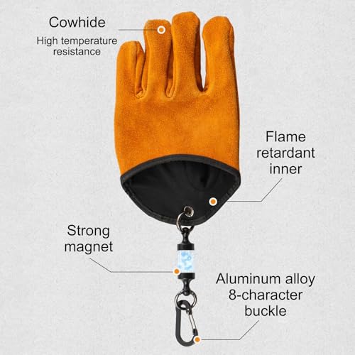 Guantes resistentes al calor con aislamiento seguro y diseño portátil cómodo 7