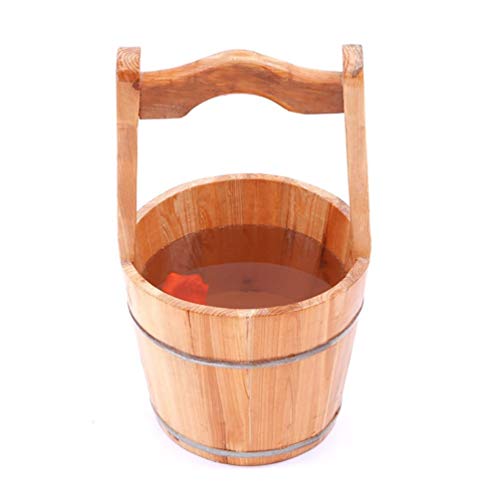 Bañera de madera para spa de pies y pedicura