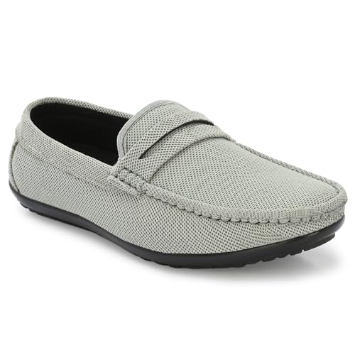 Image of Stylelure Eco Friendly & Light Weight Flexible Mesh Knit Loafers Driving Shoes for Men